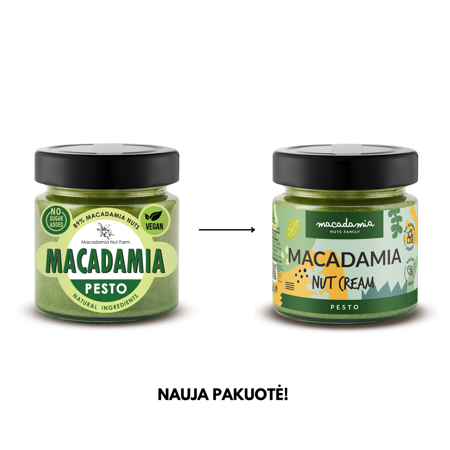 Makadamijų riešutų kremas PESTO